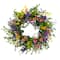 6 Pack: 30'' Multicolored Eucalyptus Floral Spring Wreath